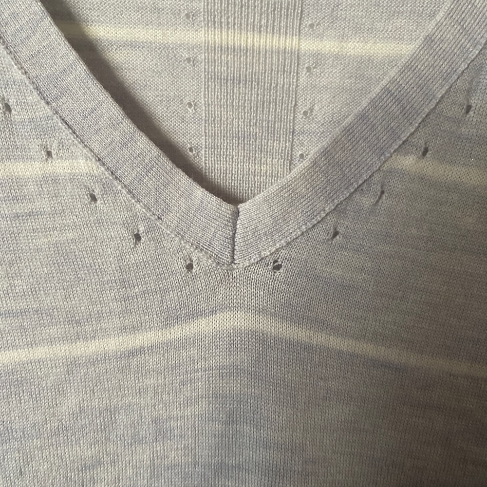 Banana Republic V-neck 100% Merino Wool Sweater XL - Picture 5 of 8